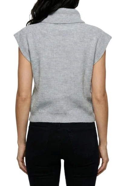 Bluegrey Sleeveless Turtleneck Sweater In Gray