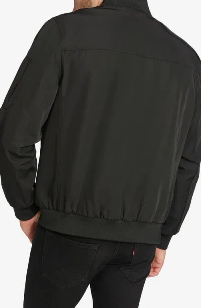 Calvin Klein Bomber Flight Jacket In Black
