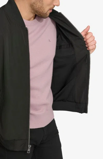 Calvin Klein Bomber Flight Jacket In Black