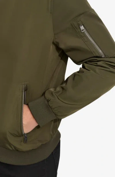 Calvin Klein Bomber Flight Jacket In Green