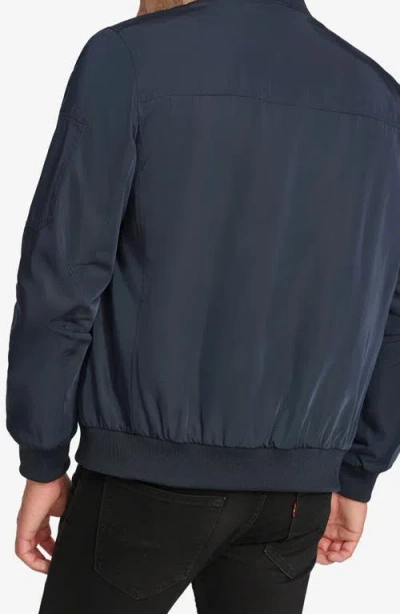 Calvin Klein Bomber Flight Jacket In Blue
