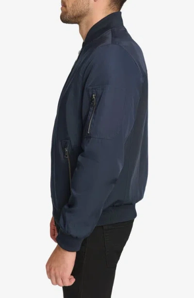 Calvin Klein Bomber Flight Jacket In Blue