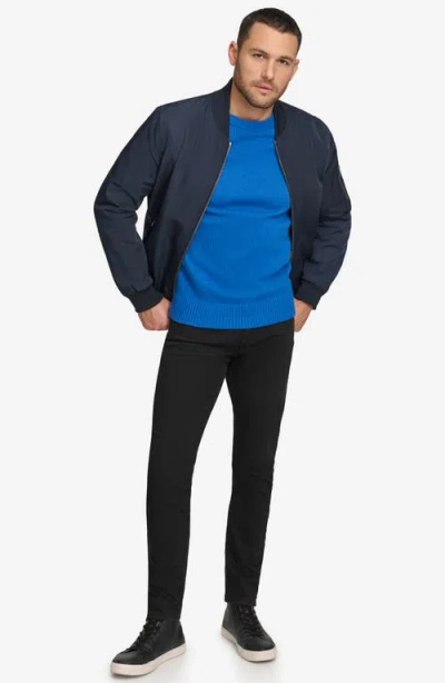 Calvin Klein Bomber Flight Jacket In Blue