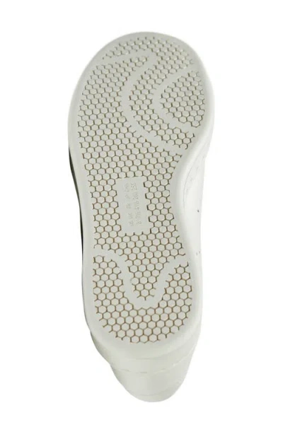 Y-3 White Leather Sneakers With Rounded Toe And Lace-up Closure