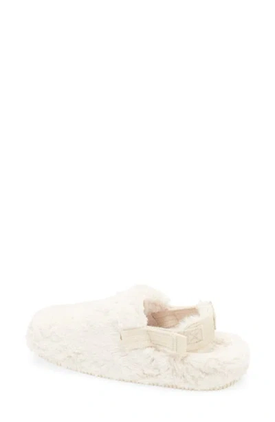 Nike Calm Faux Fur Mule In Neutral