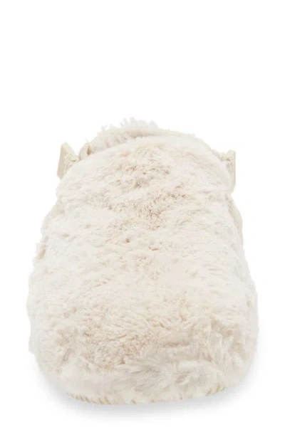 Nike Calm Faux Fur Mule In Neutral