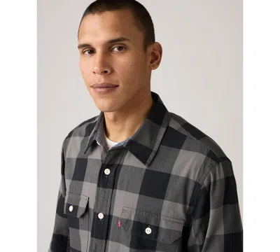 Levi's Jackson Worker Overshirt In Gray