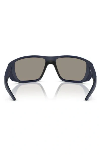 Scuderia Ferrari 61mm Rectangular Sunglasses In Blue