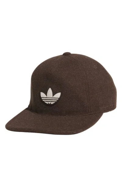 Adidas Originals Adidas Heritage Cotton Blend Baseball Cap In Brown