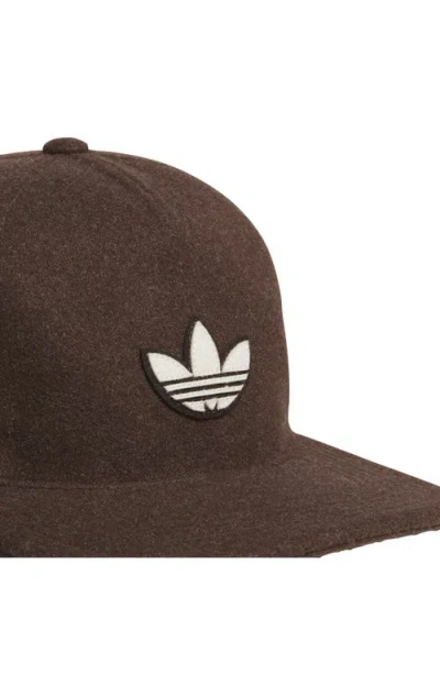 Adidas Originals Adidas Heritage Cotton Blend Baseball Cap In Brown