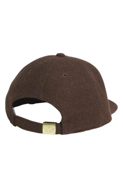 Adidas Originals Adidas Heritage Cotton Blend Baseball Cap In Brown