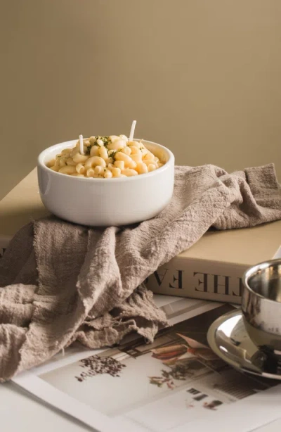 Southlake Gifts Macaroni And Cheese Pasta Candle In White