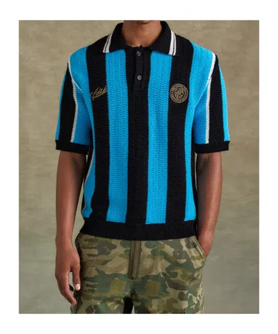 Andersson Bell Stripe Soccer Polo Shirt In Multi