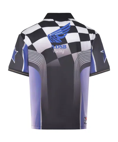 Andersson Bell Checkerboard Racing T-shirt In Black