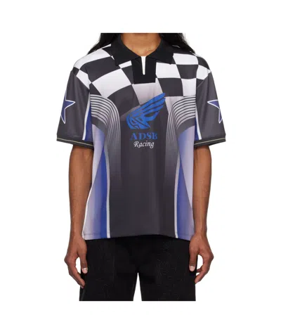 Andersson Bell Checkerboard Racing T-shirt In Black