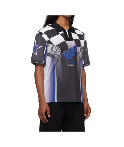 Andersson Bell Checkerboard Racing T-shirt In Black