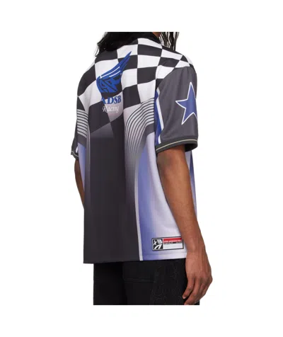 Andersson Bell Checkerboard Racing T-shirt In Black