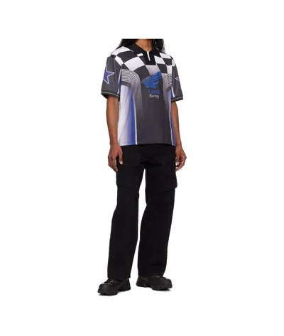 Andersson Bell Checkerboard Racing T-shirt In Black