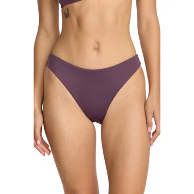 Volcom Simply Seamless Hipster Bikini Bottoms In Purple