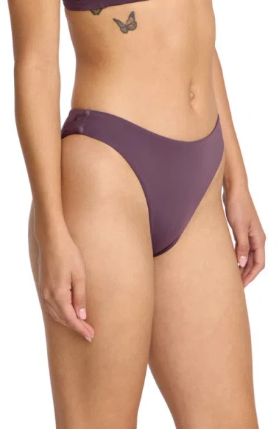 Volcom Simply Seamless Hipster Bikini Bottoms In Purple