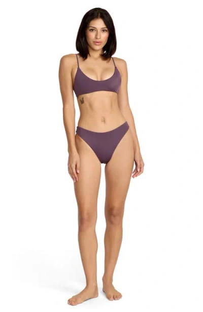Volcom Simply Seamless Hipster Bikini Bottoms In Purple