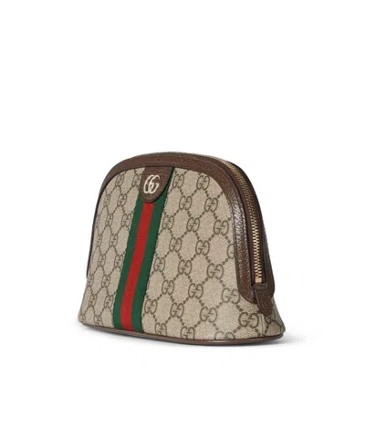 Gucci Ophidia Small Cosmetic Case In Brown