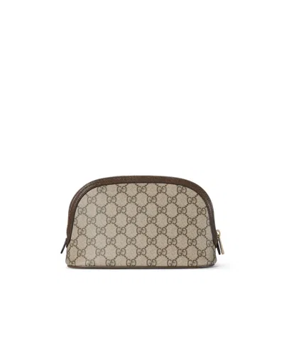 Gucci Ophidia Small Cosmetic Case In Brown