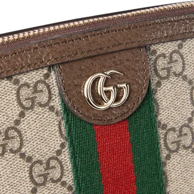 Gucci Ophidia Small Cosmetic Case In Brown