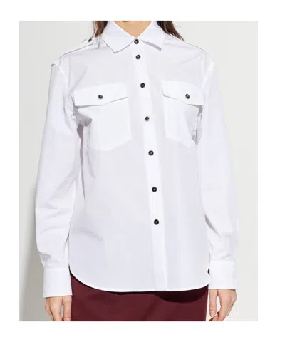 Versace White Regular Solid Shirt In White