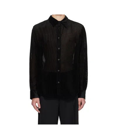 Louis Gabriel Nouchi Striped Shirt In Black