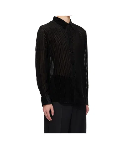 Louis Gabriel Nouchi Striped Shirt In Black