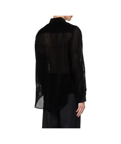 Louis Gabriel Nouchi Striped Shirt In Black