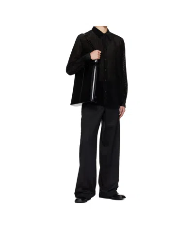 Louis Gabriel Nouchi Striped Shirt In Black