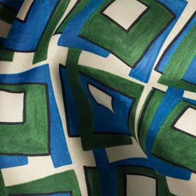 Miu Miu Printed Silk Scarf In Multi