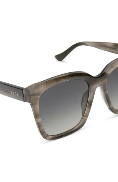 Diff Meredith 54mm Square Sunglasses In Gray