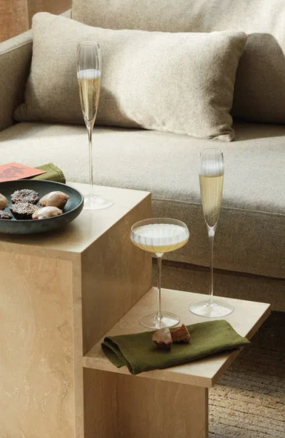 Lsa Aurelia Set Of 2 Grand Champagne Flutes In Transparent