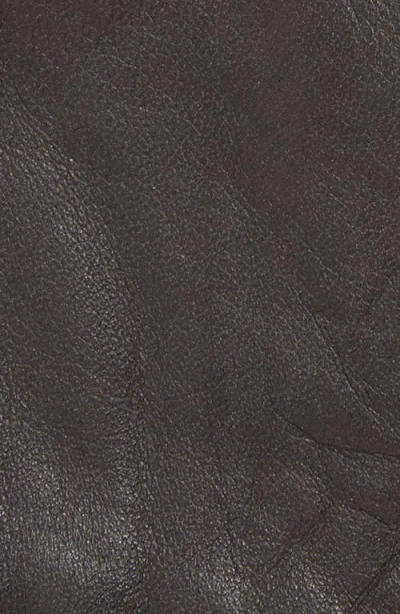 Cole Haan Leather Touchscreen Gloves In Brown