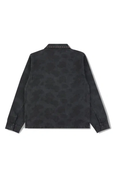 Pleasures Studded Denim Jacket In Black