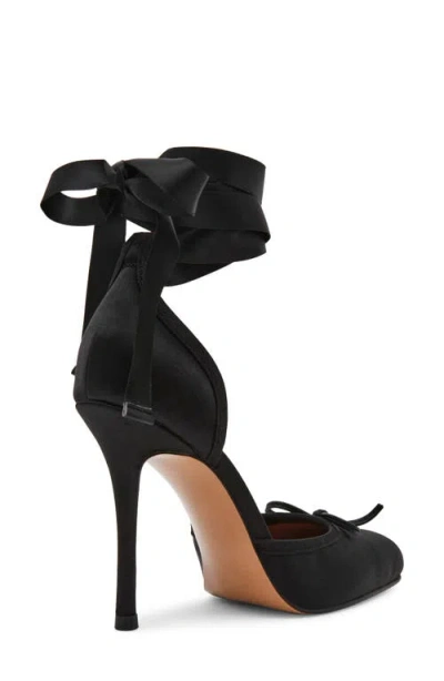 Steve Madden Larina Ankle Wrap Pump In Black