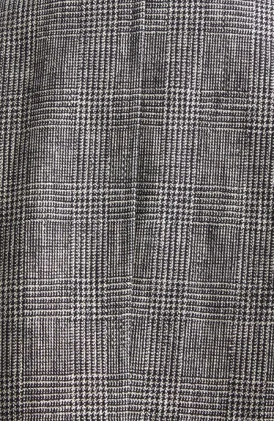 Max Mara Aeuro Glen Plaid Convertible Cashmere Cape In Gray