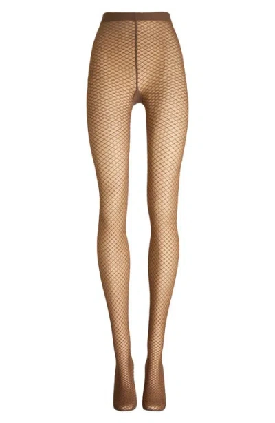 Wolford Shimmer Effect Tights In Brown