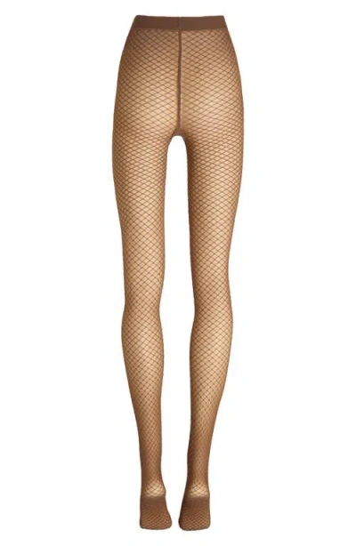 Wolford Shimmer Effect Tights In Brown