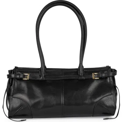 Jeffrey Campbell Pesky Leather Shoulder Bag In Black