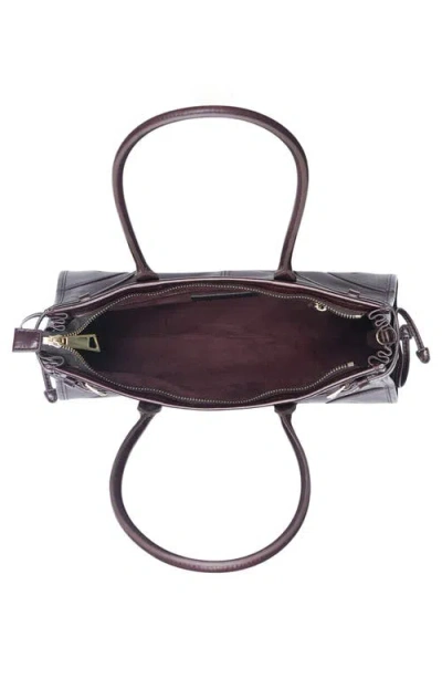 Jeffrey Campbell Pesky Leather Shoulder Bag In Brown