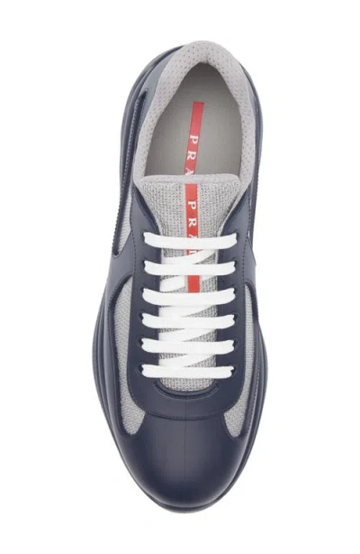 Prada America's Cup Low Top Sneaker In Blue