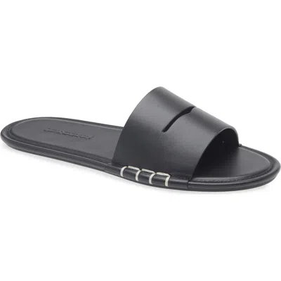 Jw Anderson Cut-out Detail Leather Sandals In Black