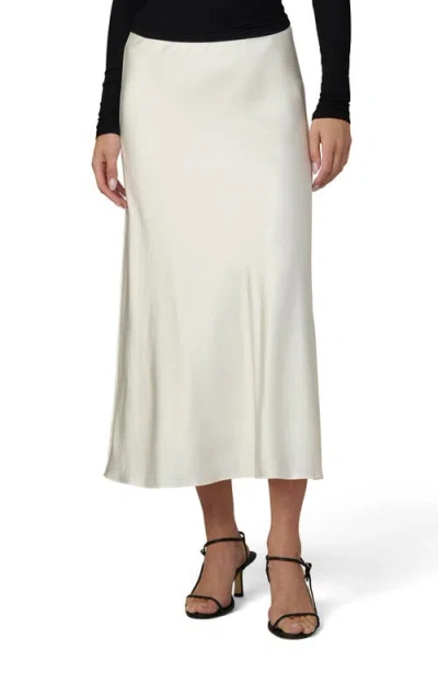 Joe's Jeans The Ines Satin Midi Skirt In White