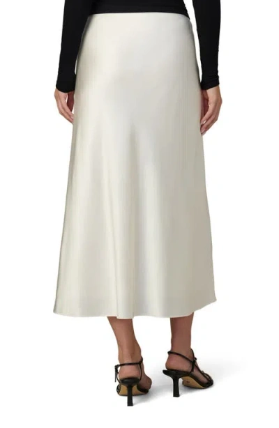 Joe's Jeans The Ines Satin Midi Skirt In White