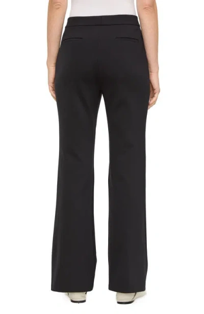 Lafayette 148 New York Gates Scuba Knit Flare Leg Pants In Black