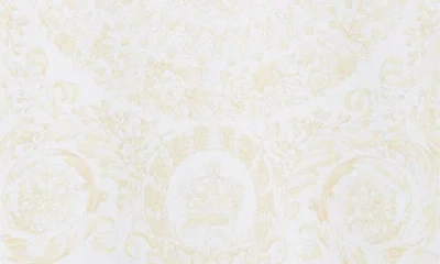 Versace Barocco Cotton Jersey T-shirt In White